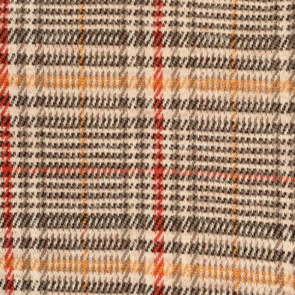 ETRO Size 40 Tan Grey Red Plaid Wool Blend Tapered Zip Fly Dress Pants - Picture 2 of 8